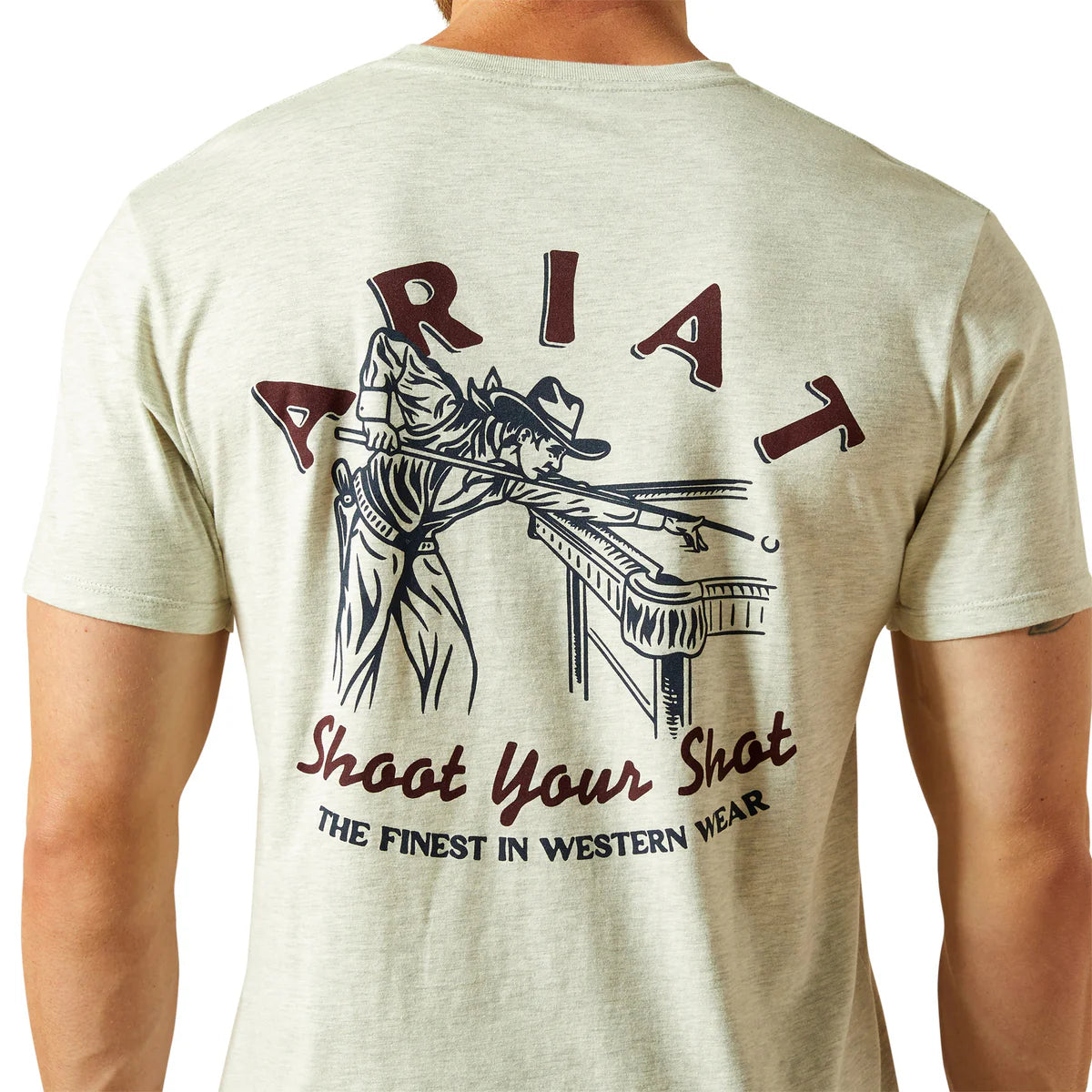 Ariat Straight Shooter T-Shirt- Oatmeal Heather