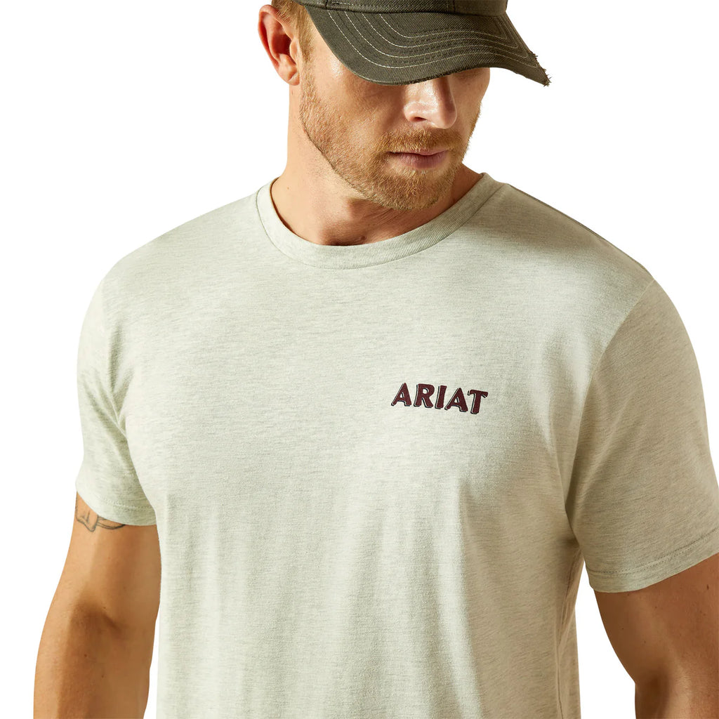 Ariat Straight Shooter T-Shirt- Oatmeal Heather