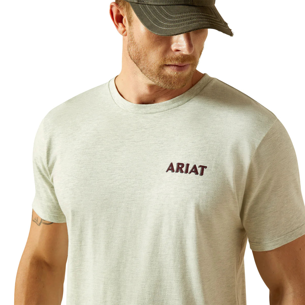 Ariat Straight Shooter T-Shirt- Oatmeal Heather
