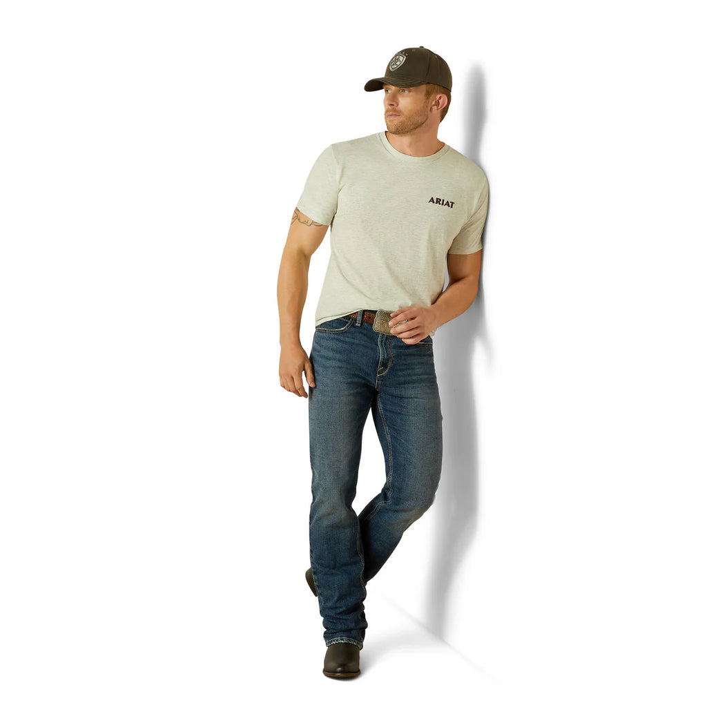 Ariat Straight Shooter T-Shirt- Oatmeal Heather