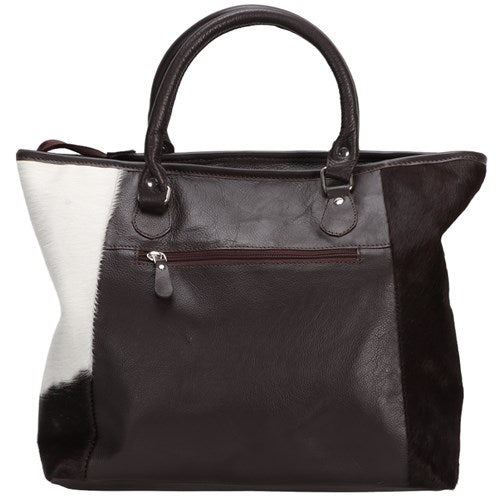 Fort Worth Tooled Handbag with Cowhide