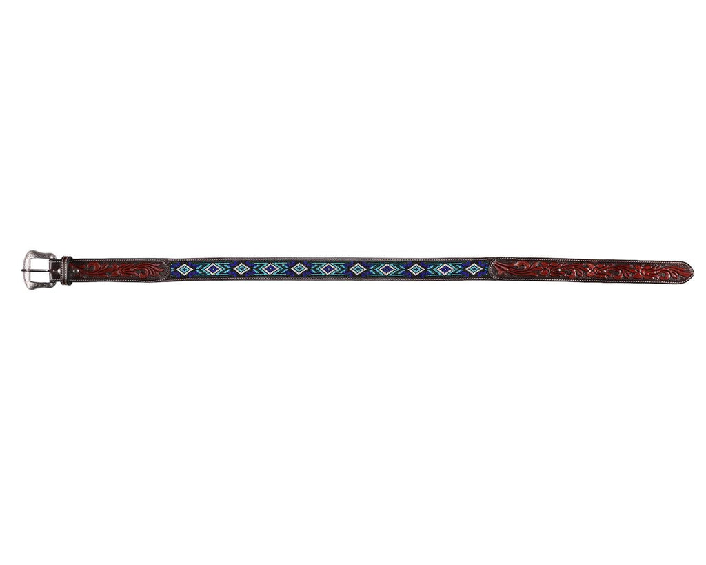 Fort Worth Beaded/Tooled Belt