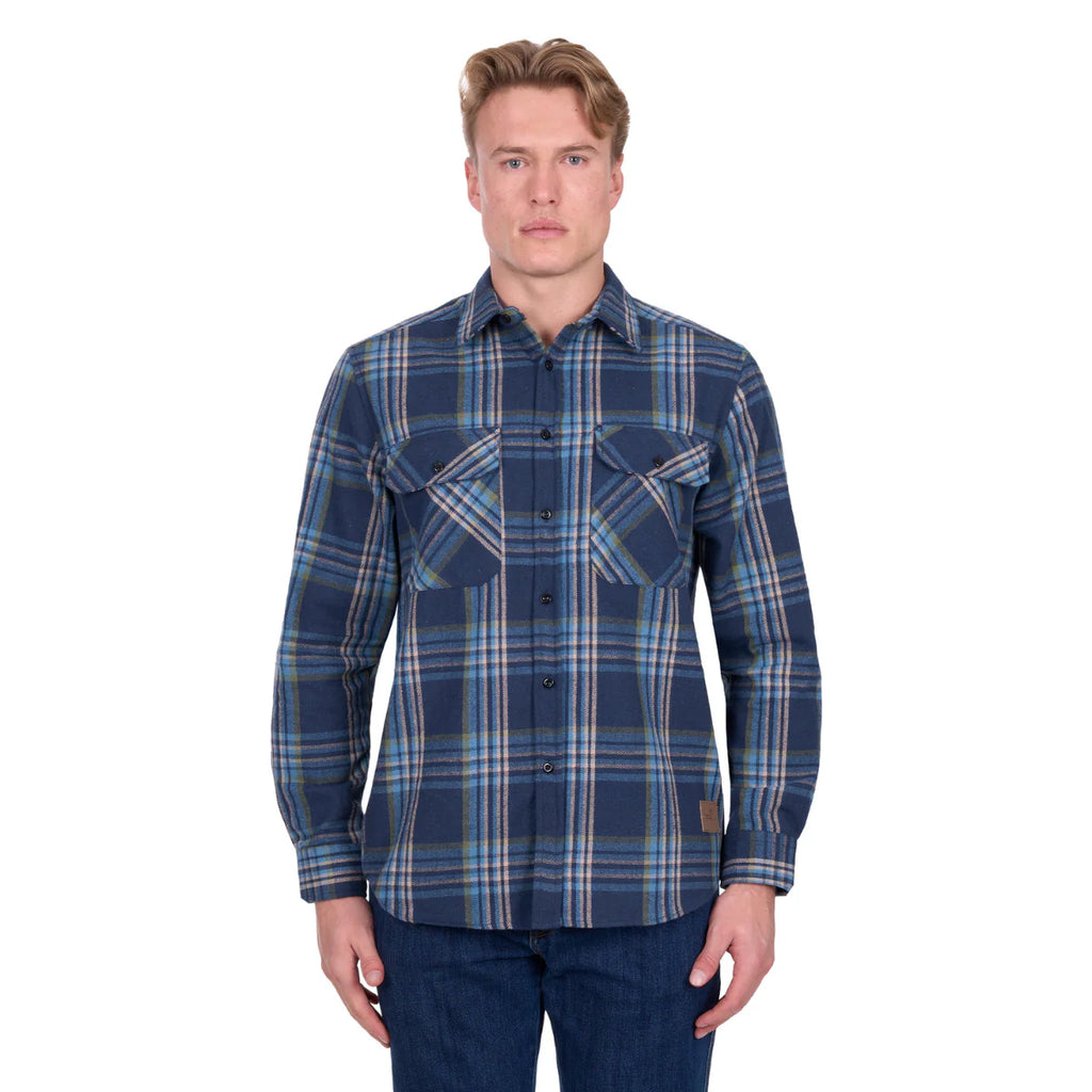 Dux Bak - Mens Miles L/S Thermal Shirt Navy/Teal