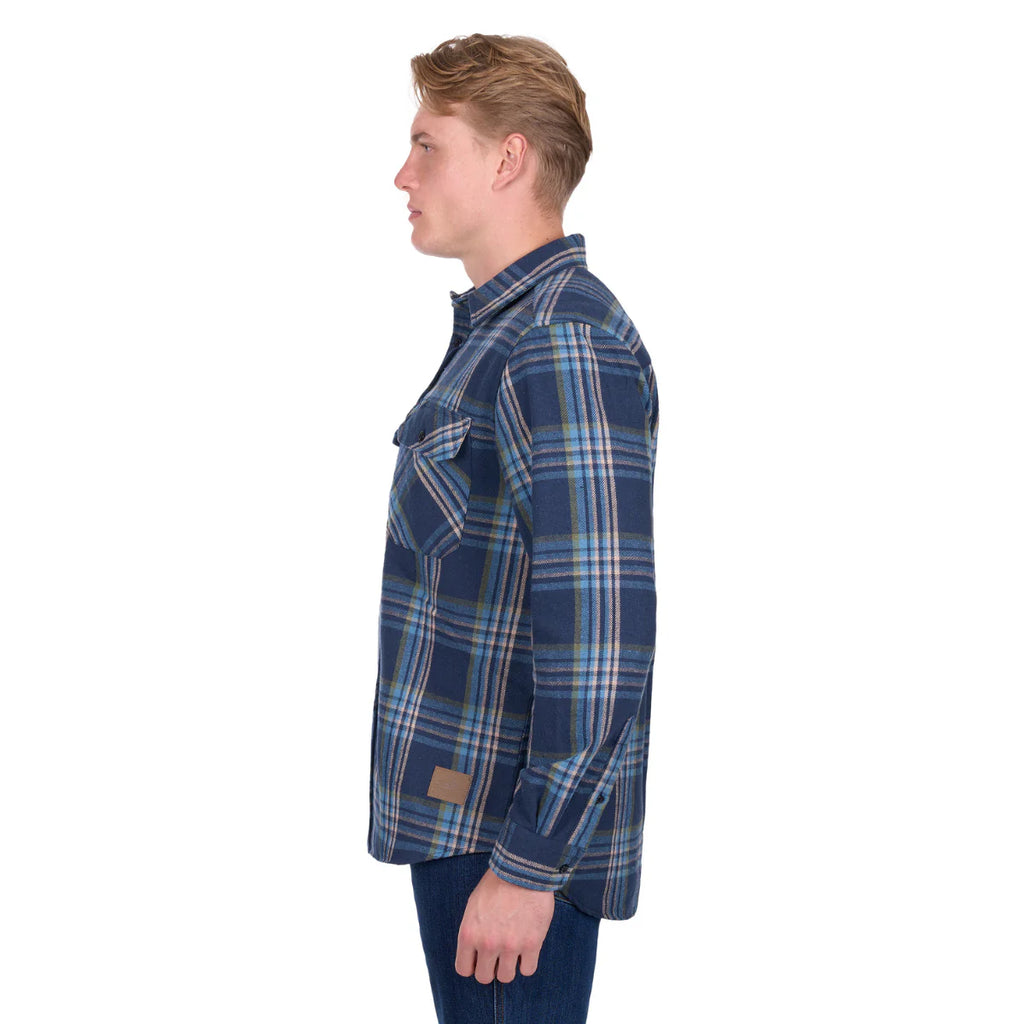Dux Bak - Mens Miles L/S Thermal Shirt Navy/Teal