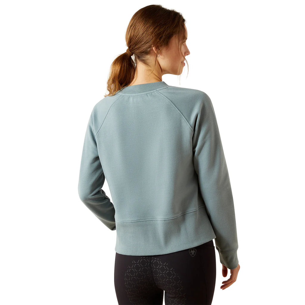 Women's Ariat Martine Sweatshirt in Steel Sage