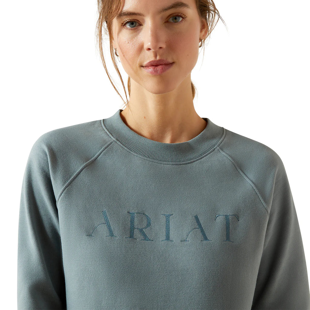 Women's Ariat Martine Sweatshirt in Steel Sage
