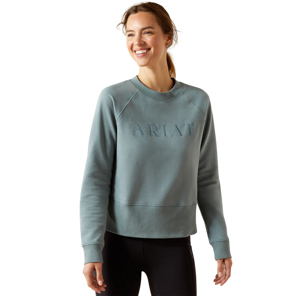 Women's Ariat Martine Sweatshirt in Steel Sage