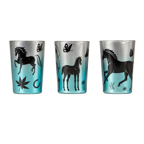 Happy Ross Metallic Tealight Horse