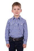 Hard Slog Kids Denny 1/2 Placket Long Sleeve Shirt