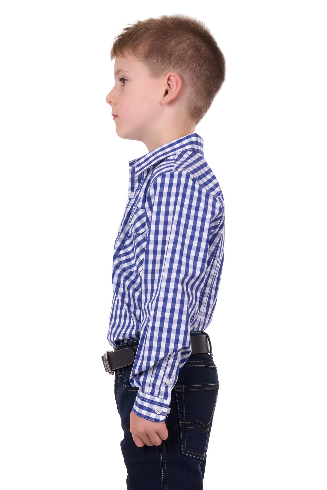 Hard Slog Kids Denny 1/2 Placket Long Sleeve Shirt