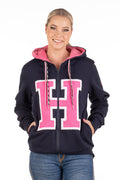 Hitchley and Harrow Navy Logo Hoodie