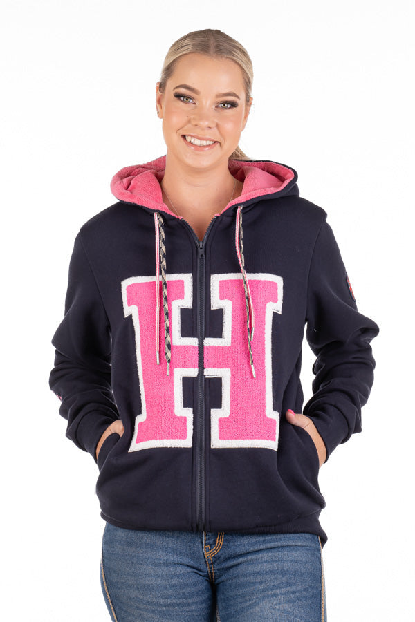 Hitchley and Harrow Navy Logo Hoodie