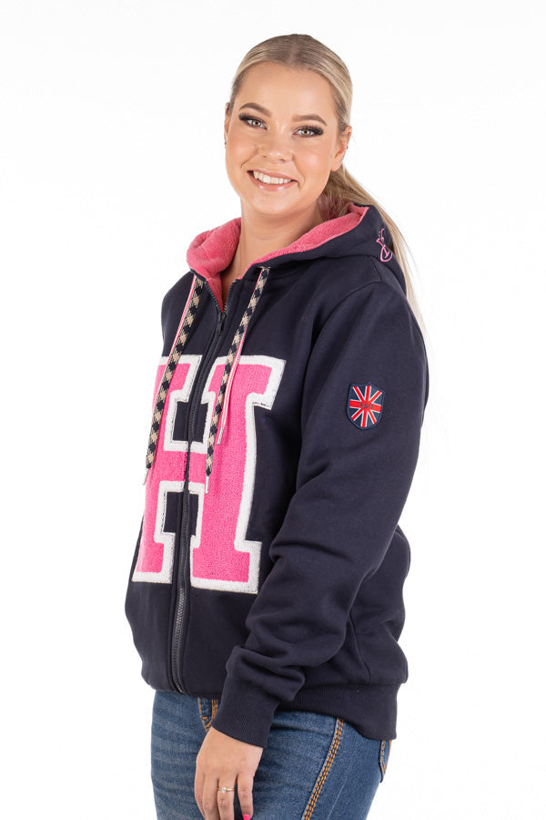Hitchley and Harrow Navy Logo Hoodie