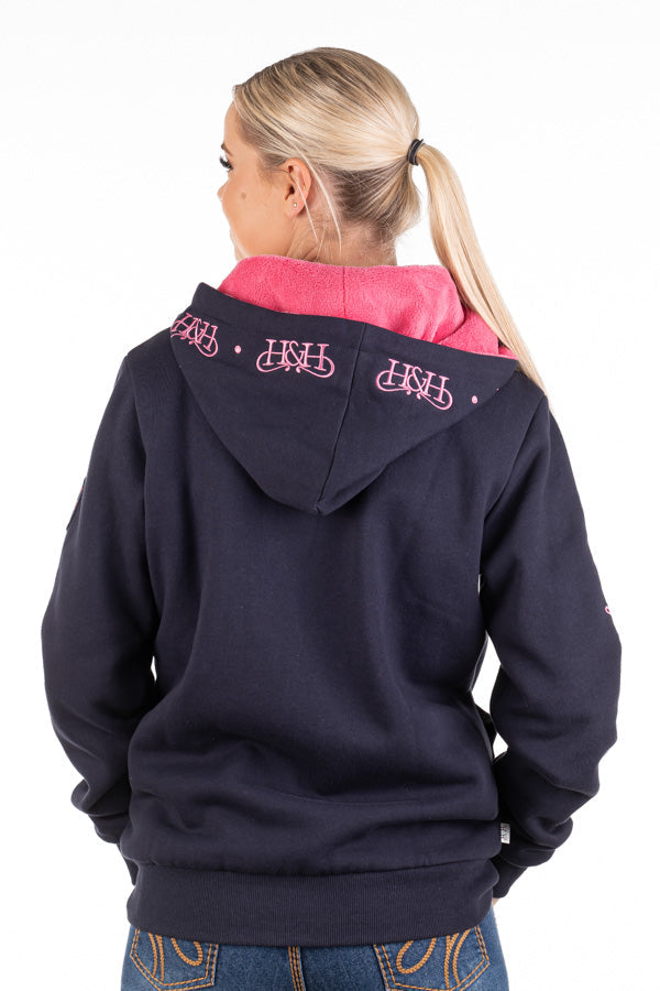 Hitchley and Harrow Navy Logo Hoodie