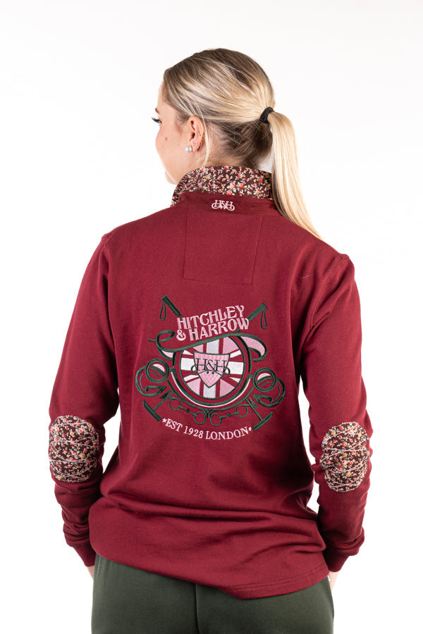 Hitchley & Haroow Burgundy Rugby Jersey