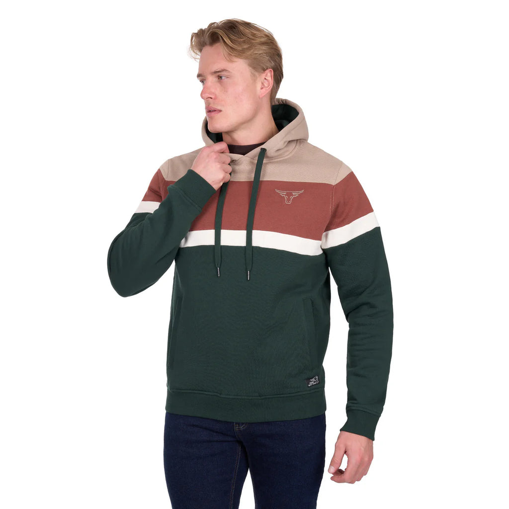 Pure Western Mens Harry Hoodie Green/Multi