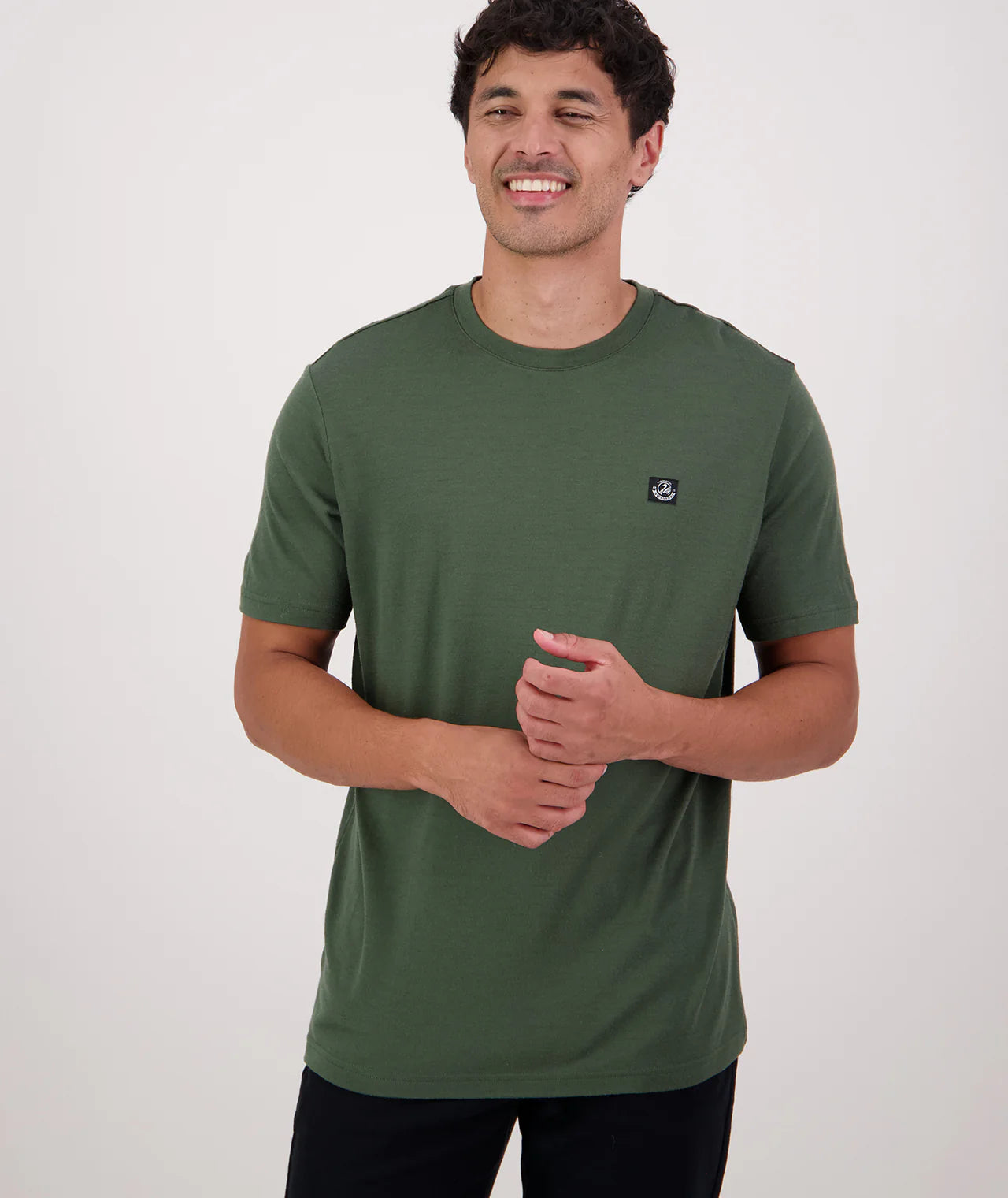 Swanndri Men's Hawthorn Merino T-Shirt- Olive