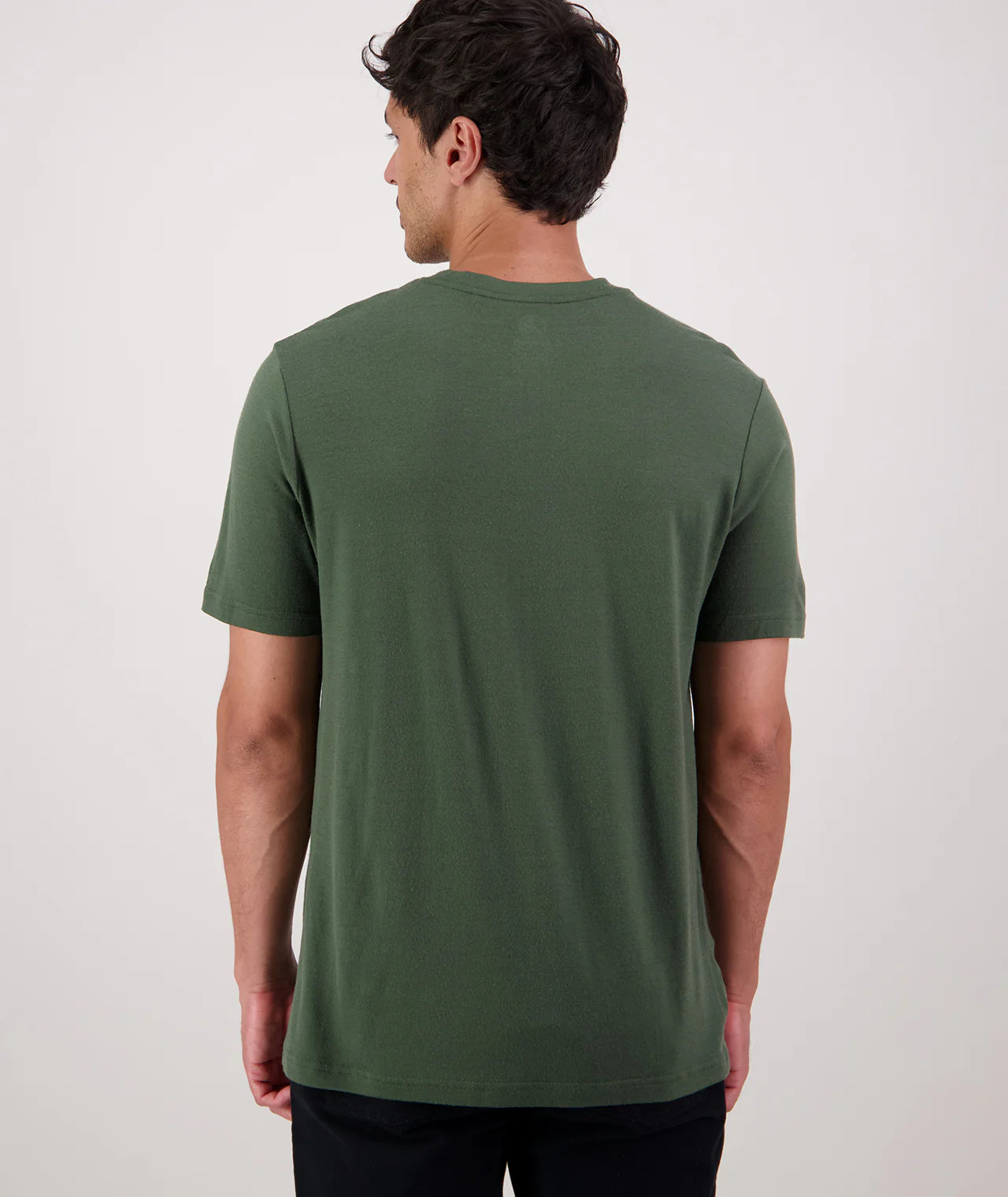 Swanndri Men's Hawthorn Merino T-Shirt- Olive