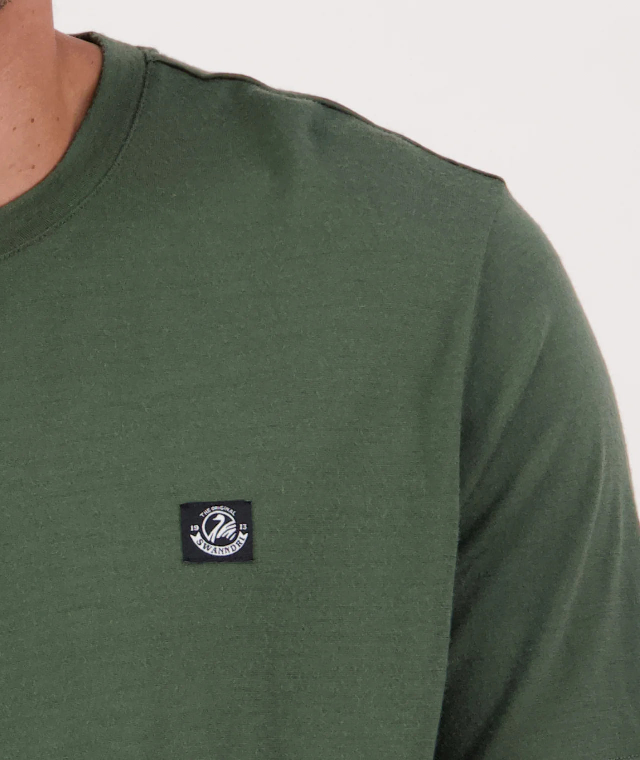 Swanndri Men's Hawthorn Merino T-Shirt- Olive