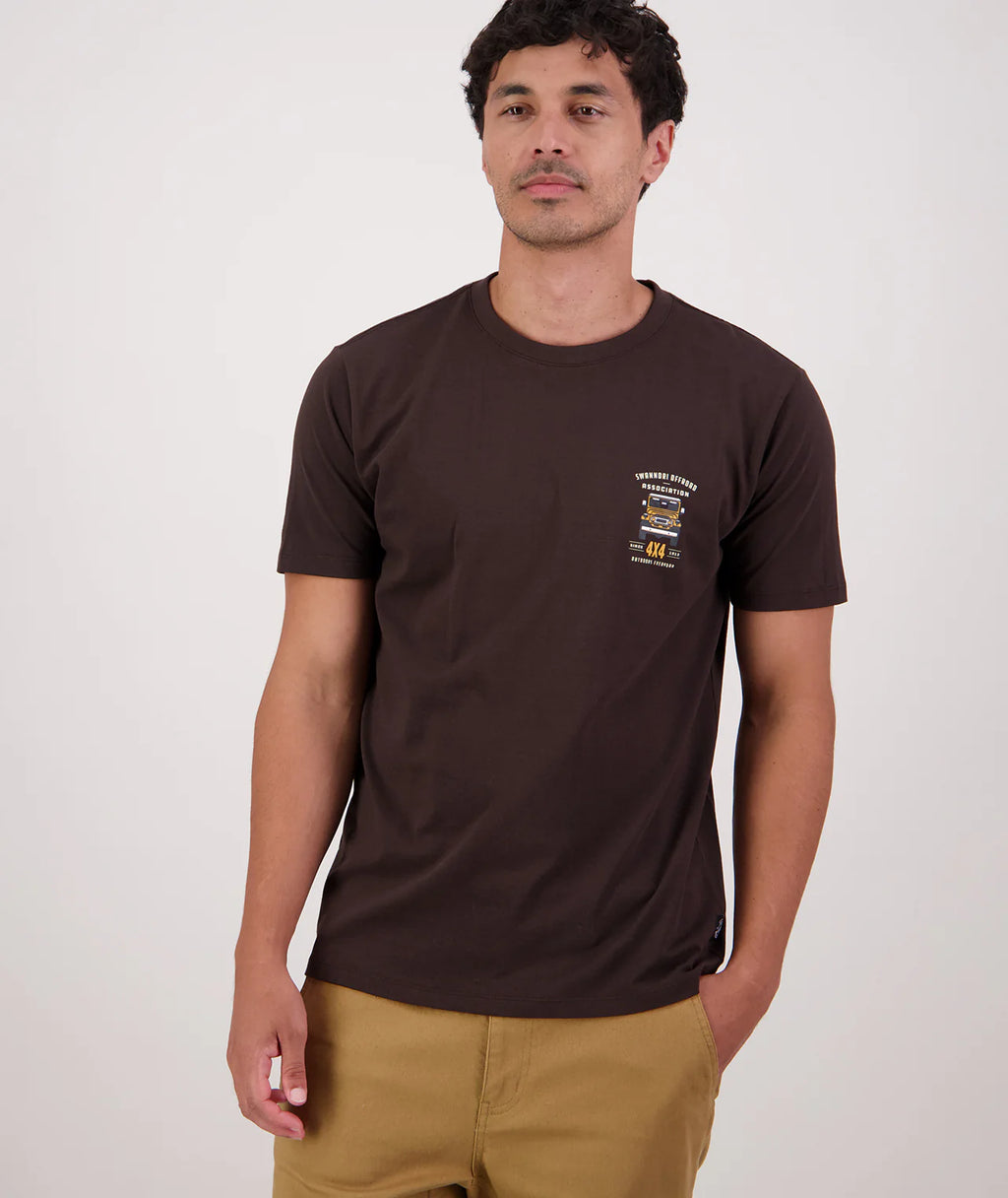 Swanndri Men's 4X4 Association T-Shirt Espresso