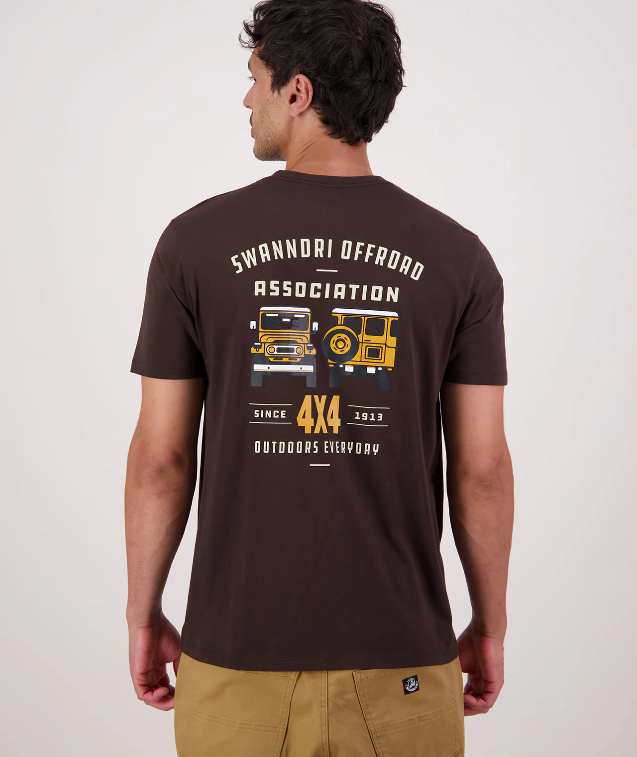 Swanndri Men's 4X4 Association T-Shirt Espresso
