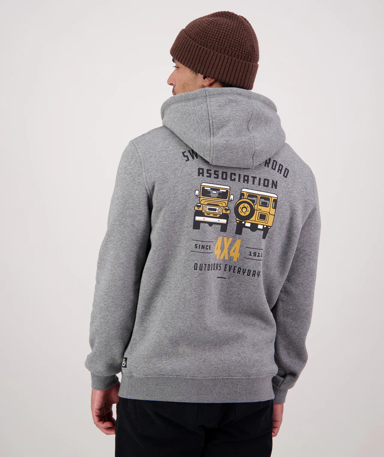 Swanndri Men's 4X4 Association Hoodie- Grey Marle