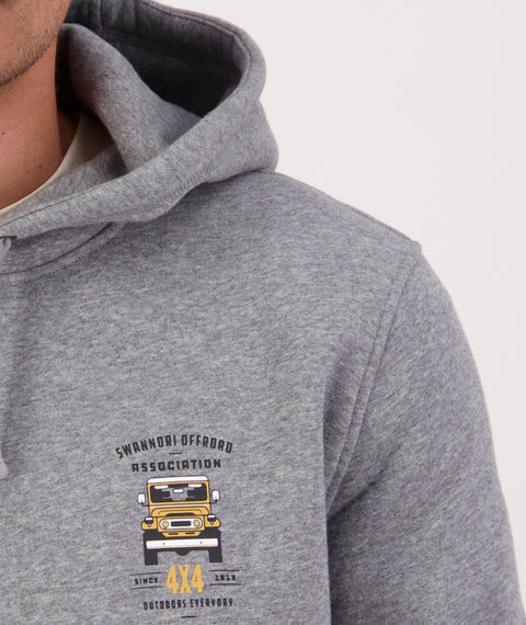 Swanndri Men's 4X4 Association Hoodie- Grey Marle