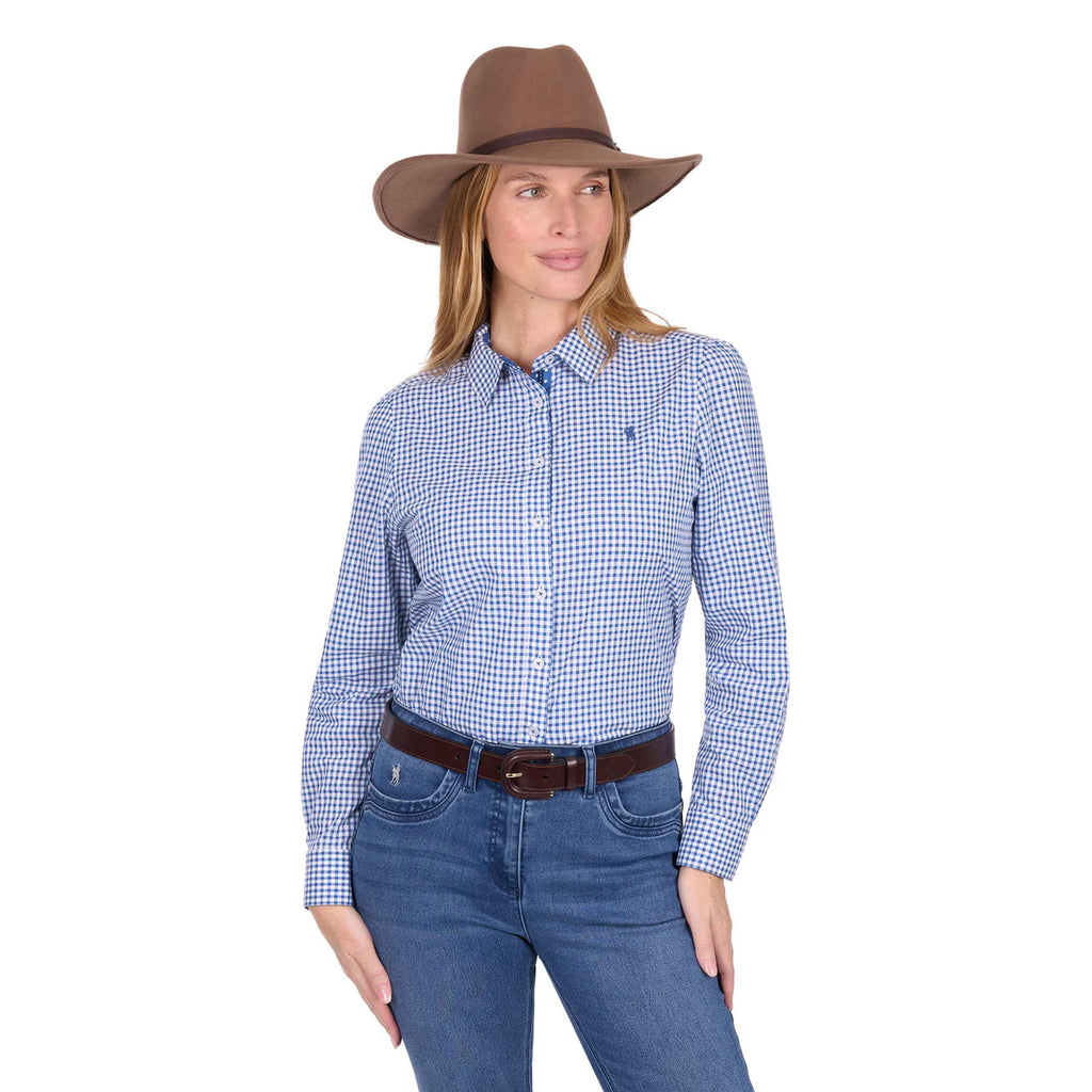 Thomas Cook Womens Nora L/S Shirt Blue/White