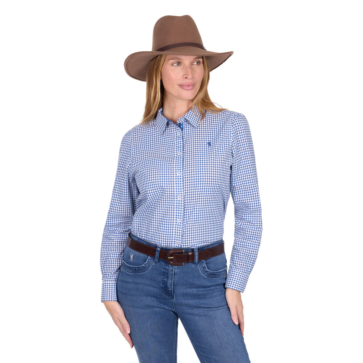 Thomas Cook Womens Nora L/S Shirt Blue/White