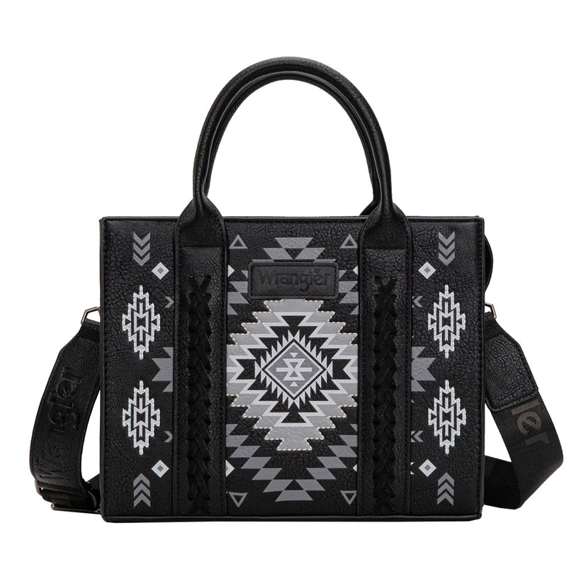 Wrangler Talia Aztec Crossbody Bag Black