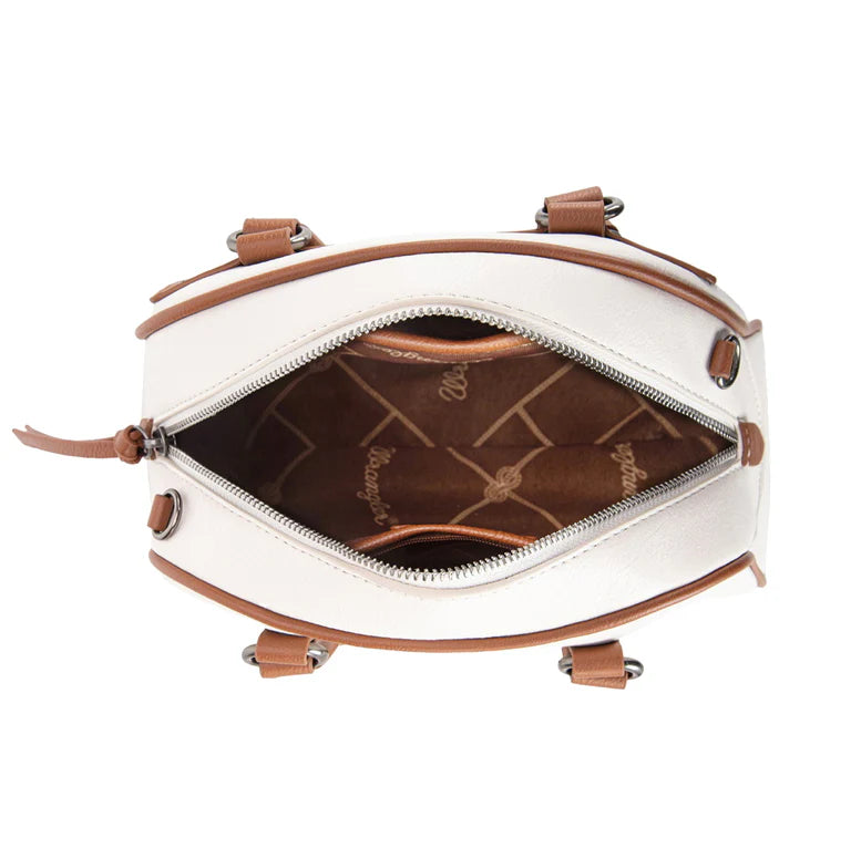 Wrangler Whipstitch Crossbody Bag Beige/Tan
