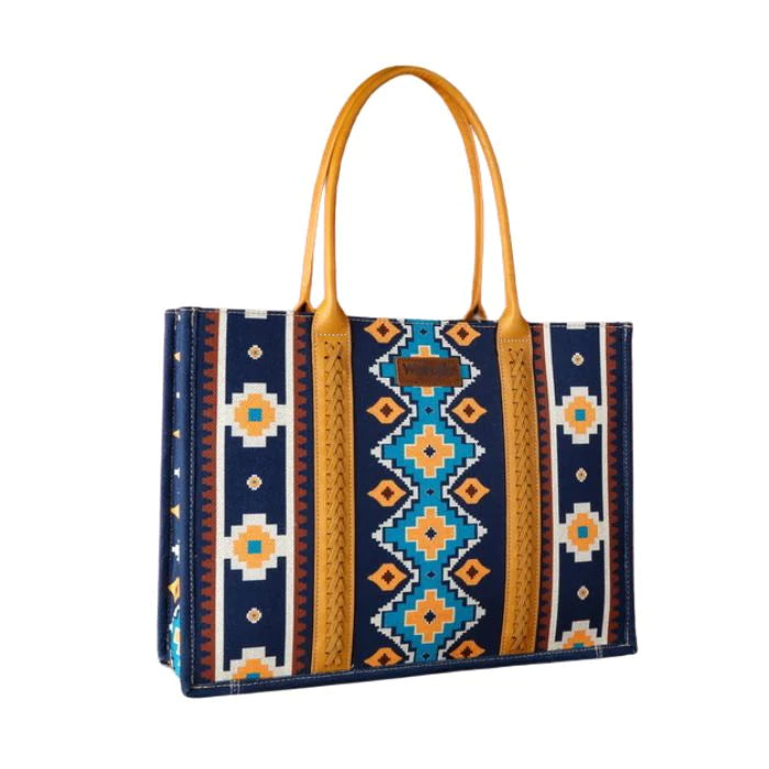 Wrangler Tote Bag ‘Southwestern’ Navy