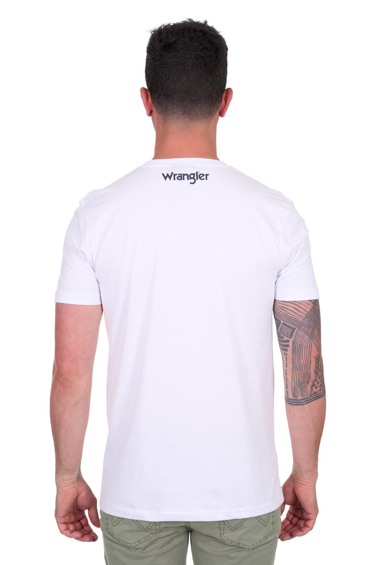 Wrangler Men's Lance Short Sleeve Tee- White