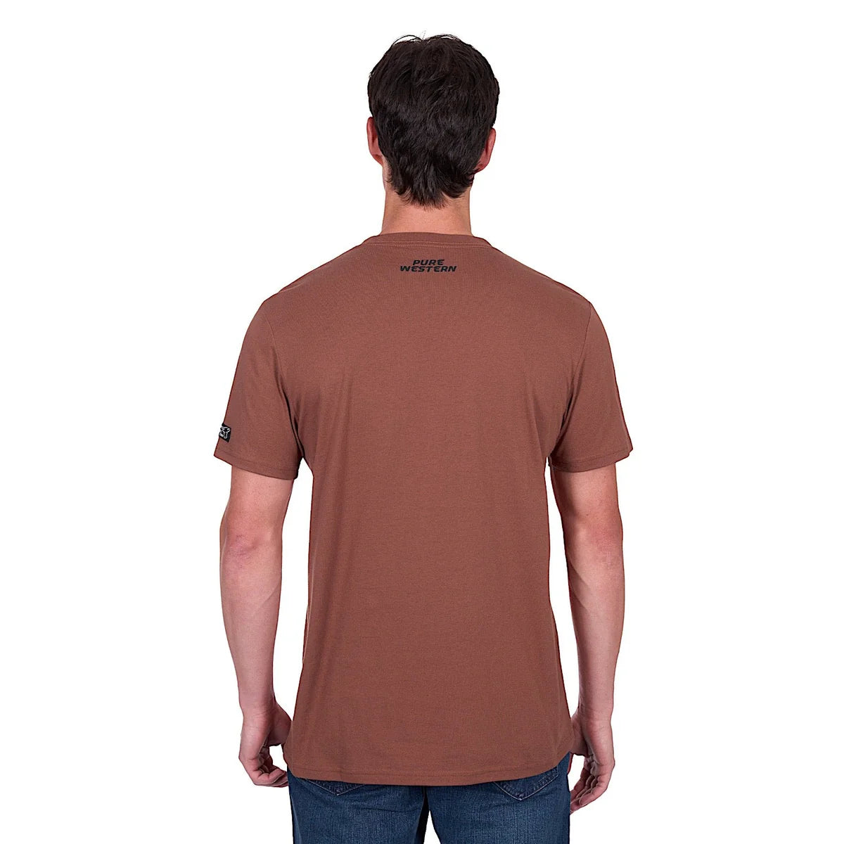 Pure Western Men's Frank Tee - Rust