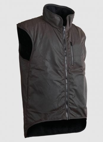 STYX MILL Classic Brown Fur Lined Vest