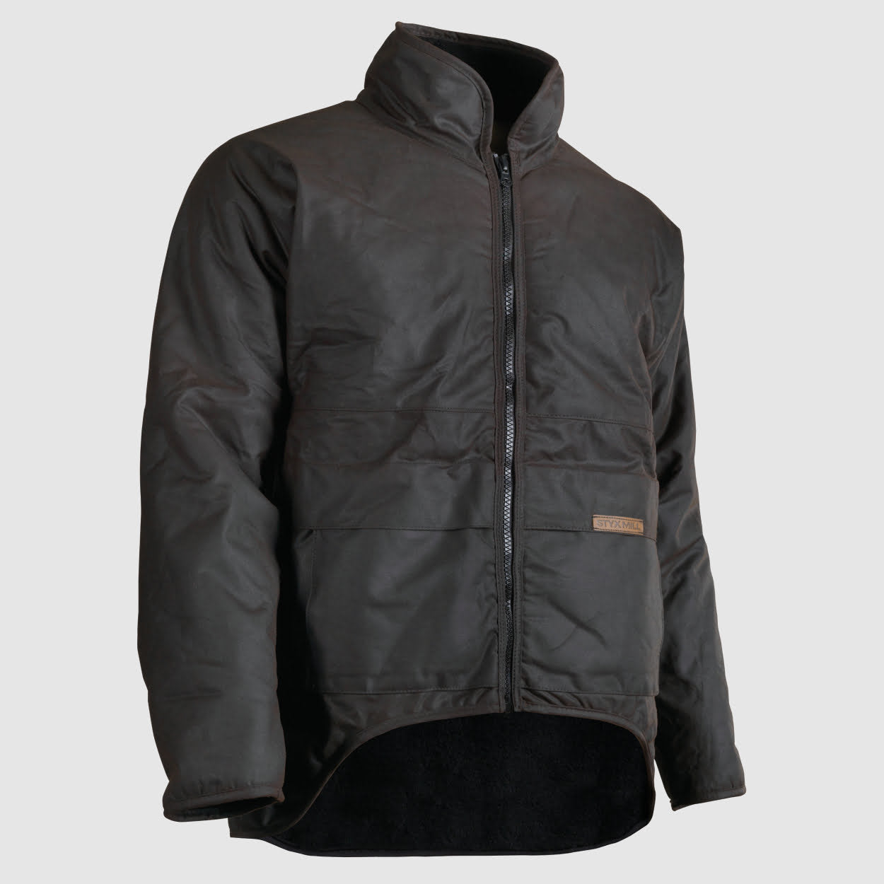 STYX MILL Brown Long Sleeve Classic Jacket