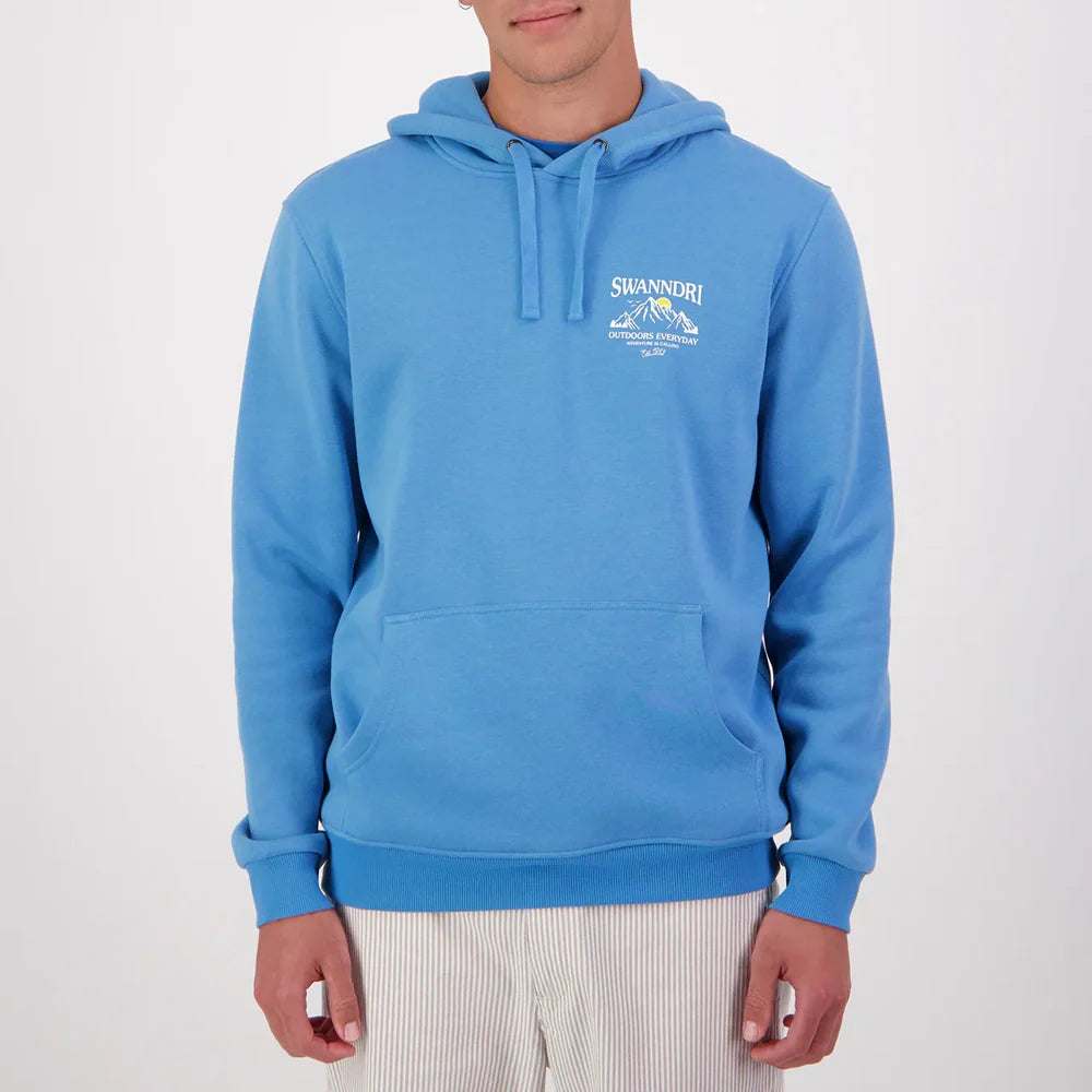 Swanndri Mens Calling Hoodie- Maui Blue