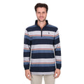 Thomas Cook Men's Nathan 1/4 Zip Rugby - Navy / Grey Marle