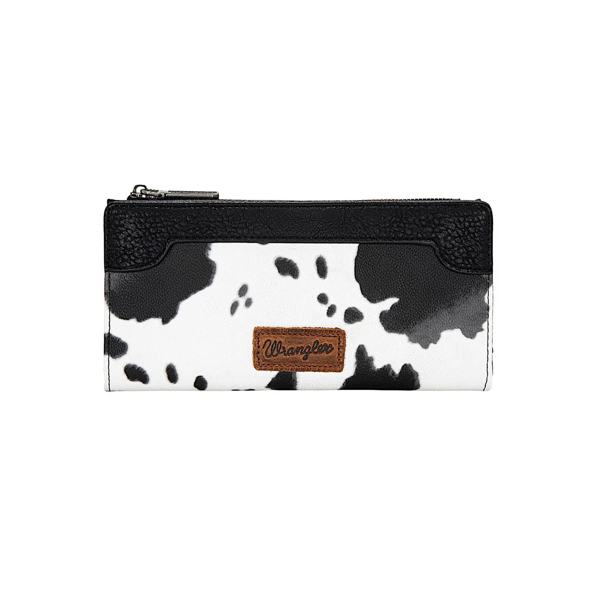 Wrangler Women's Cow Print Slim Wallet