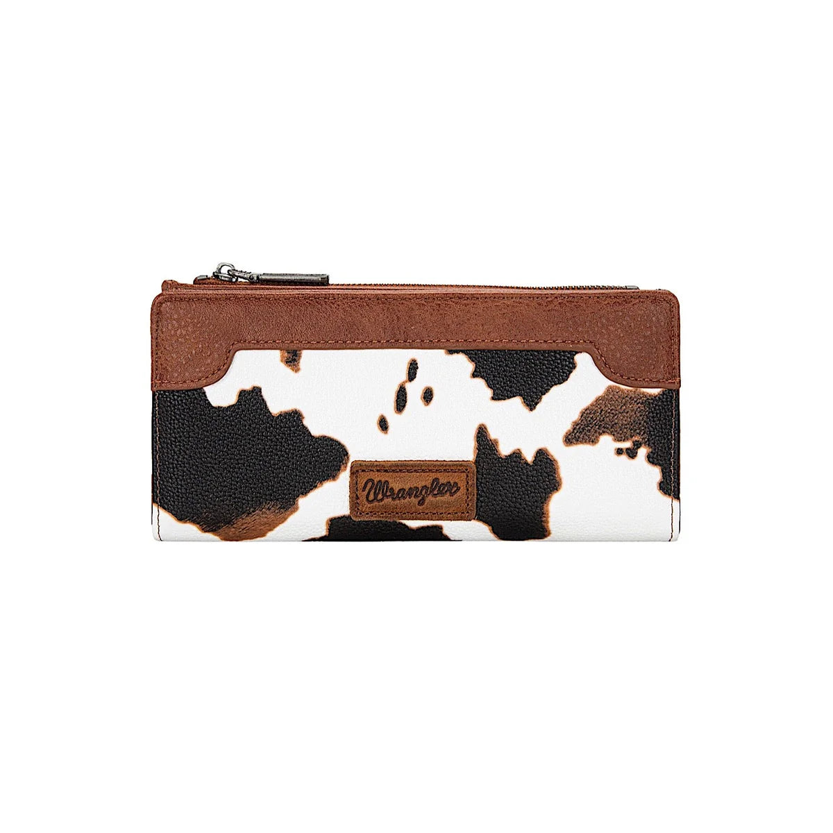 Wrangler Women's Cow Print Slim Wallet
