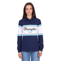 Wrangler Women's Piper Rugby - Navy/Light Blue