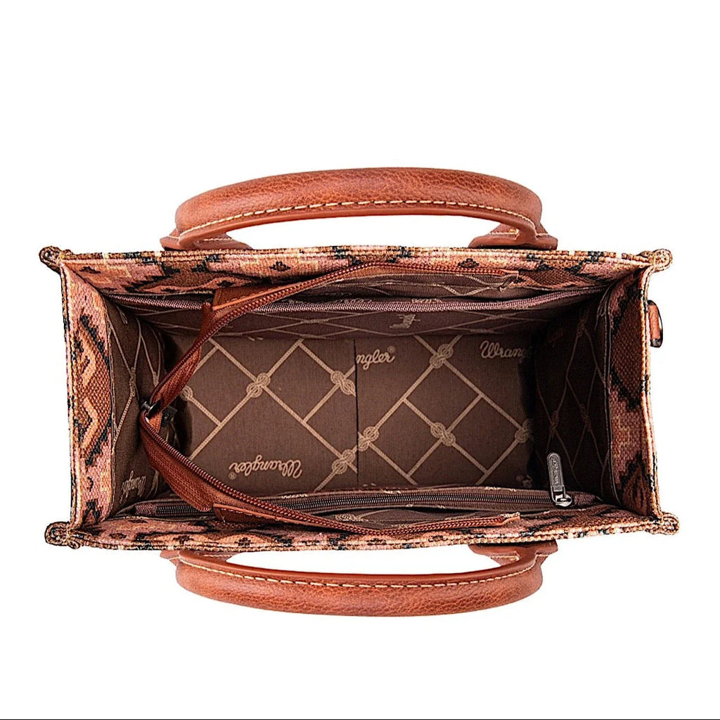Wrangler Women's Southwestern Crossbody Bag - Natural / Tan