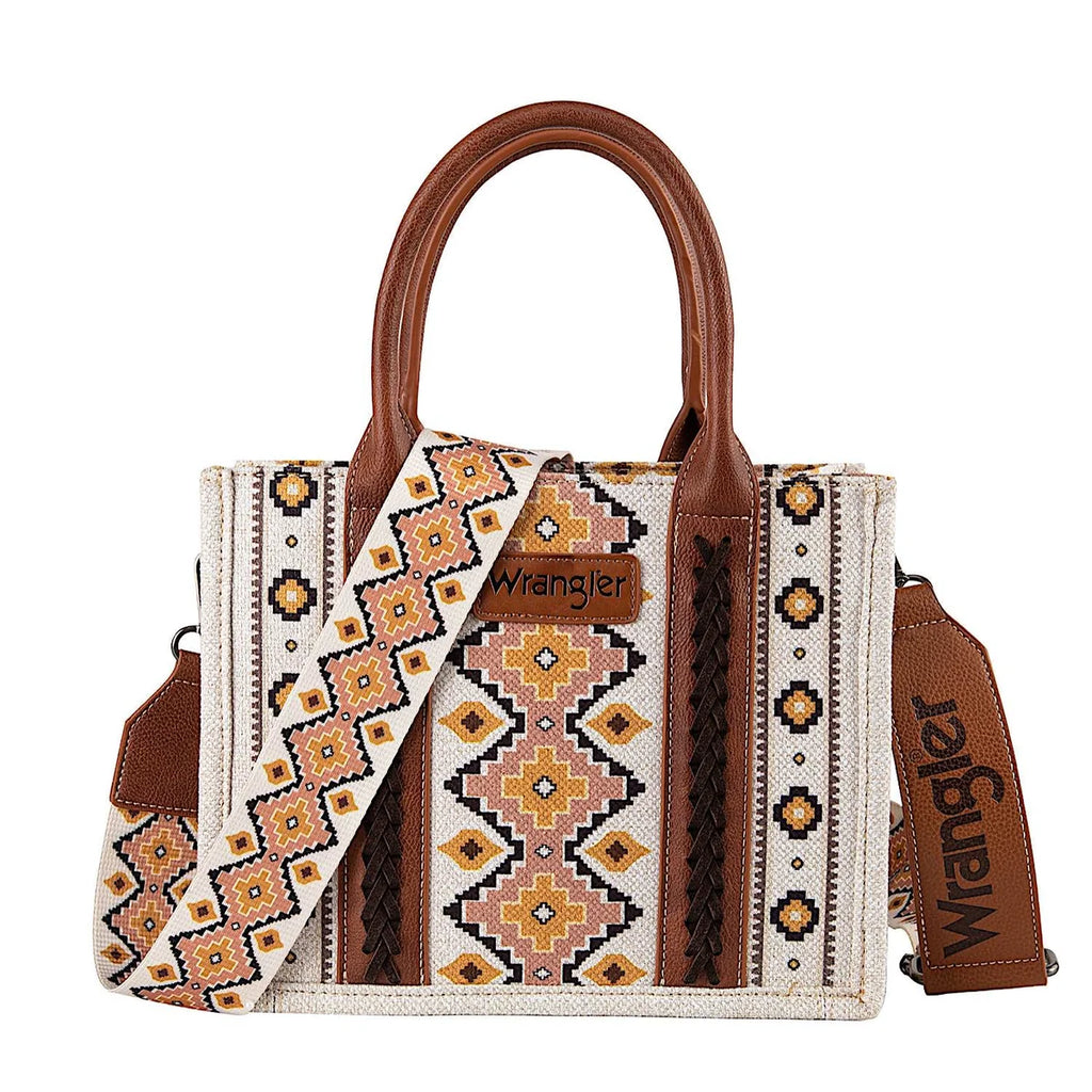 Wrangler Women's Southwestern Crossbody Bag - Natural / Tan